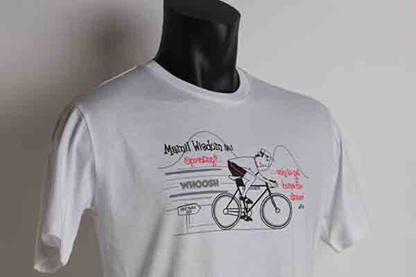 PRINTED T-SHIRTS FOR CHIC MAMIL CYCLING AND MIDDLE AGED MAN IN LYCRA