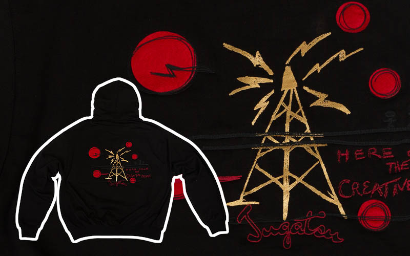 Metal and embroidery