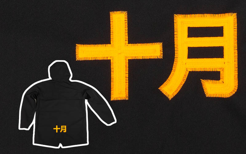 Jacket embroidery
