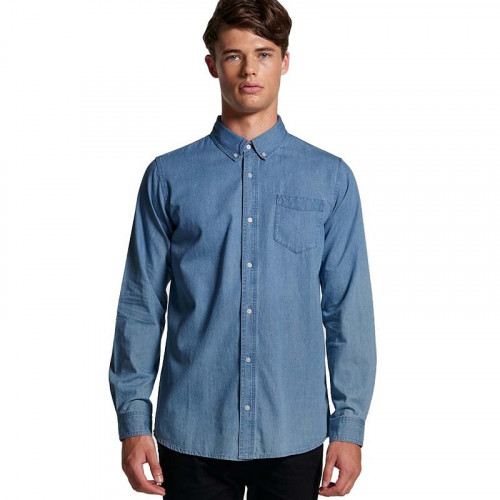 MENS BLUE DENIM SHIRT